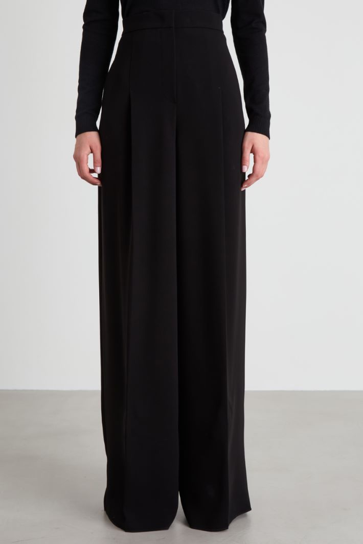 Pantalone largo in cady Intrend - 2