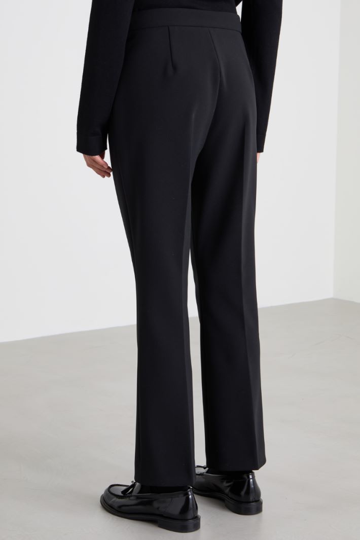 Cropped cady trousers Intrend - 3