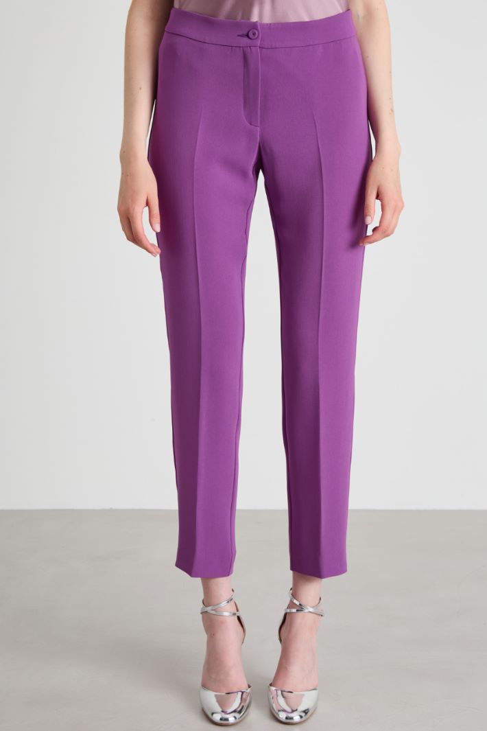 Pantalones pitillo de crepé Intrend - 2