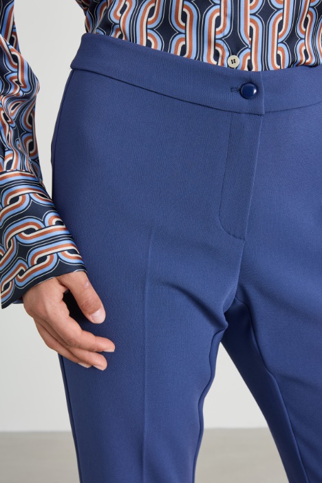 Pantaloni a sigaretta in crépe