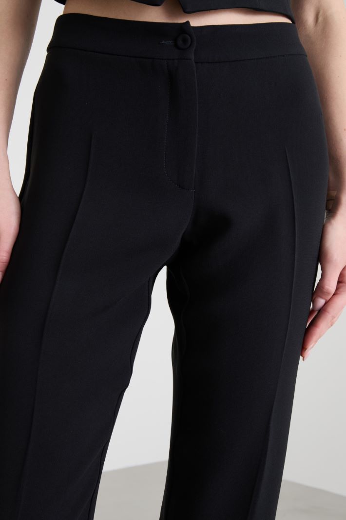 Pantaloni a sigaretta in crépe Intrend - 4