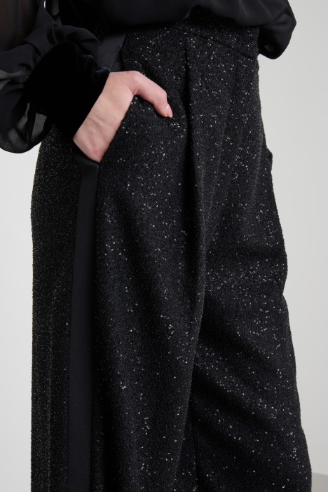 Pantaloni con paillettes