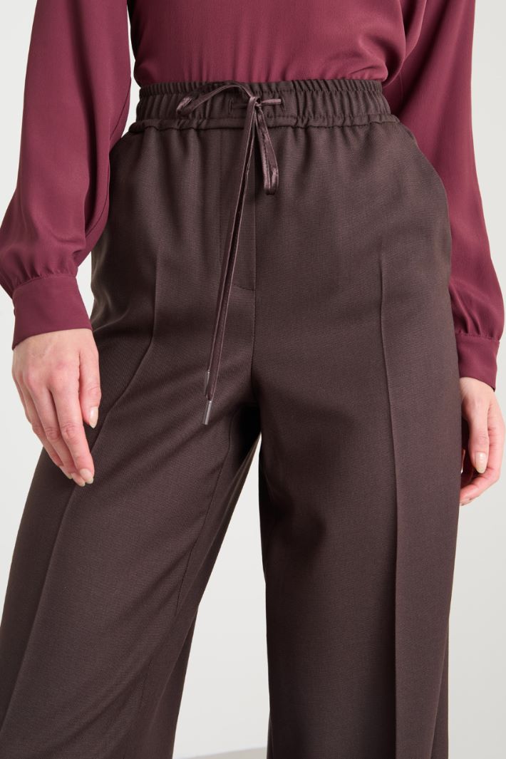 Pantaloni in lana con coulisse Intrend - 2
