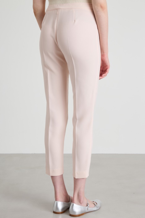 Pantaloni slim in enver satin