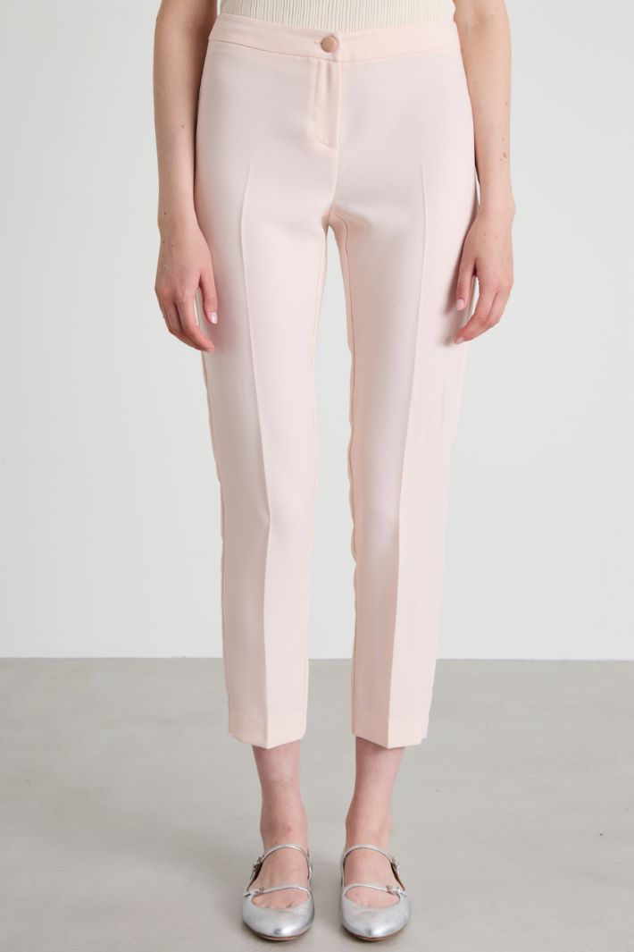 Slim envers satin trousers Intrend - 2