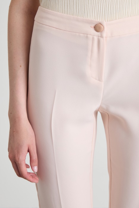 Pantaloni slim in enver satin