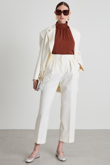 Double wool canvas trousers Intrend