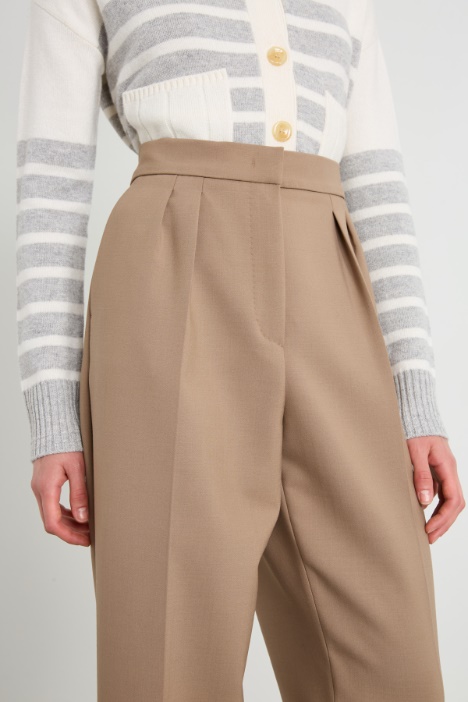 Pantalones de lona de lana doble