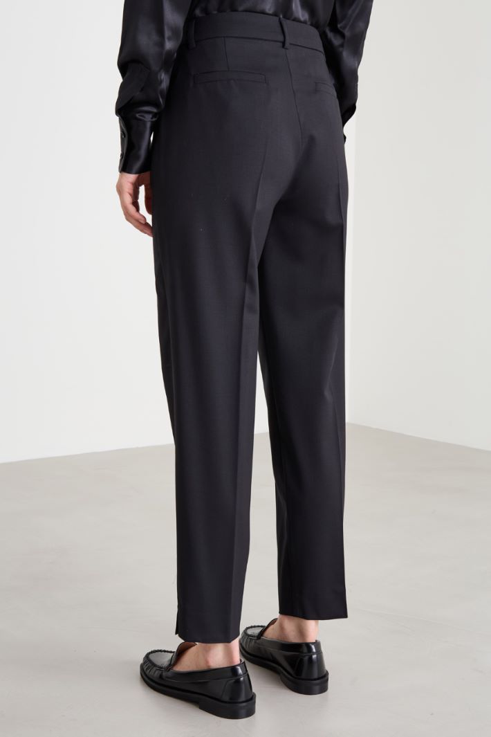Slim-fit stretch wool trousers Intrend - 4