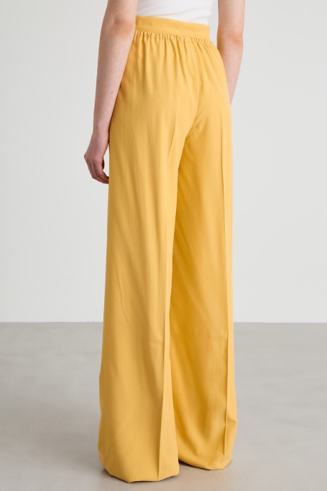 Pantalone fluido in seta