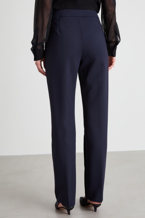Pantaloni con inserti in velluto