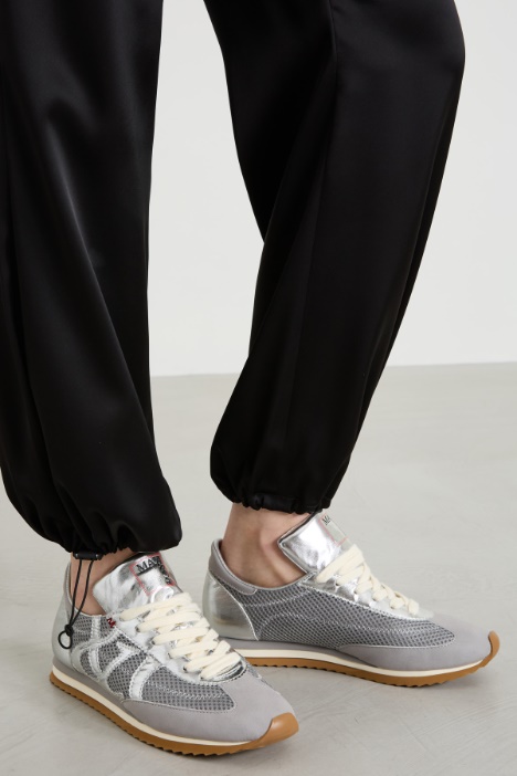 Pantaloni jogger in raso