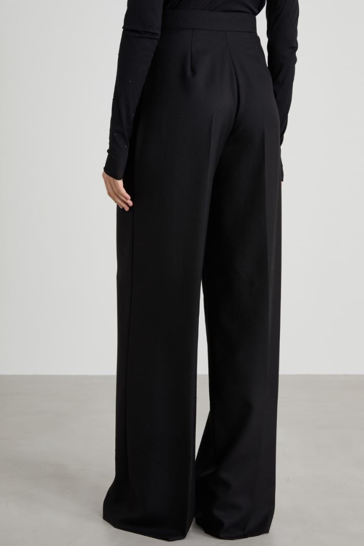 Pantalones anchos de gabardina Intrend - 3