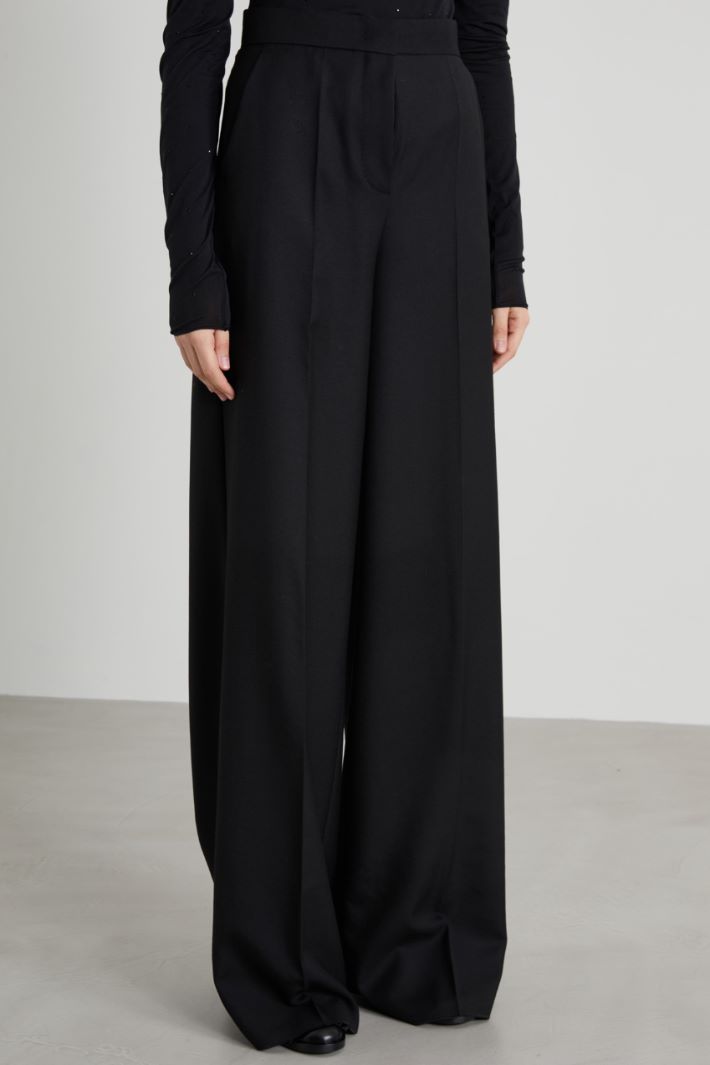 Pantalones anchos de gabardina Intrend - 2