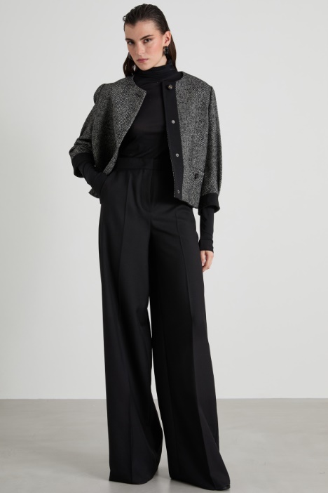 Pantalones anchos de gabardina Intrend