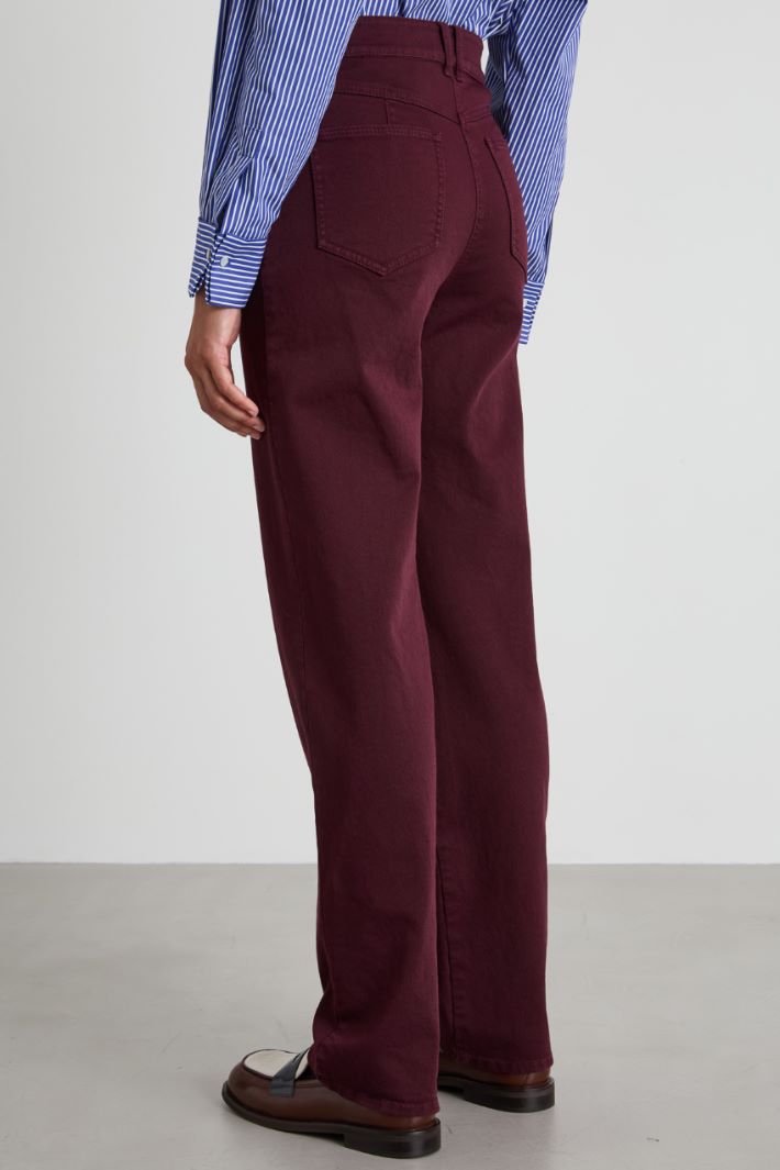 Bull cotton straight-leg trousers Intrend - 3