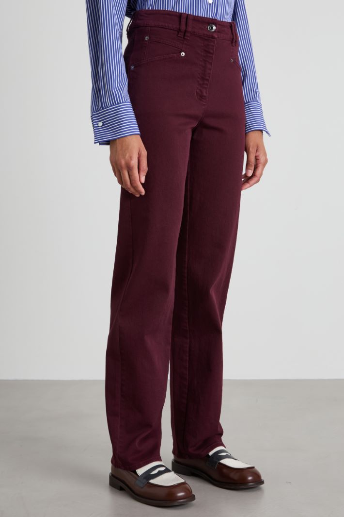 Bull cotton straight-leg trousers Intrend - 2