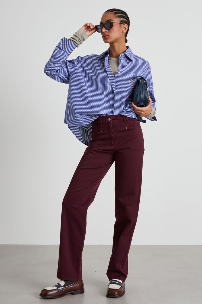 Bull cotton straight-leg trousers Intrend