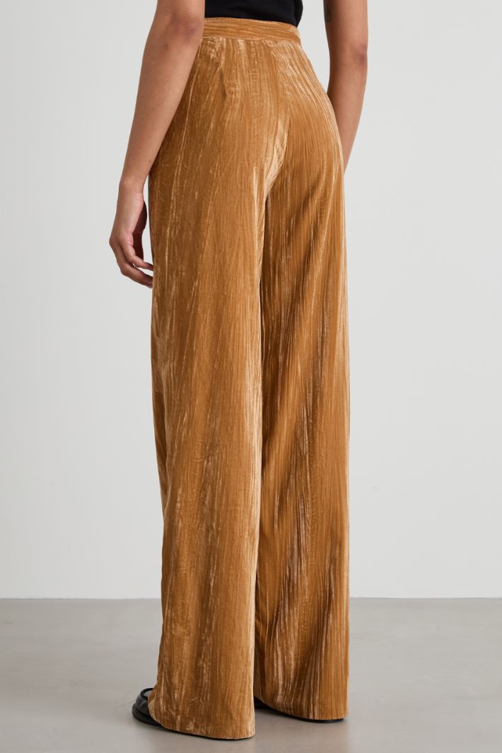 Pantaloni morbidi in velluto Intrend - 3