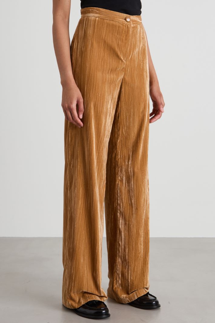 Pantaloni morbidi in velluto Intrend - 2