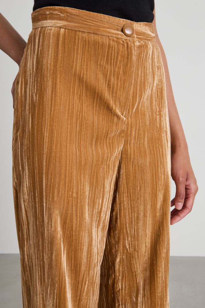 Pantaloni morbidi in velluto Intrend - 4