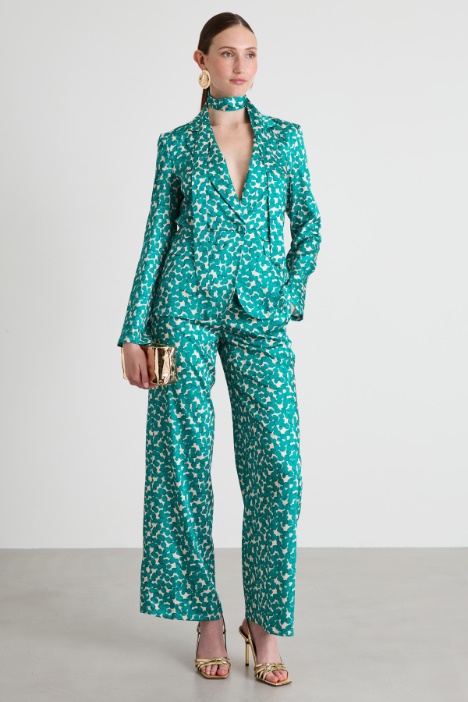 Patterned twill trousers Intrend