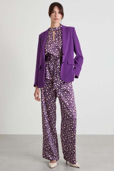Patterned twill trousers Intrend