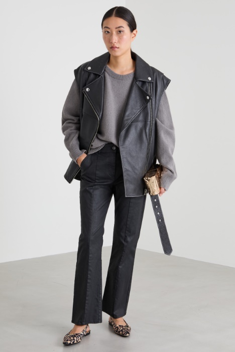 Cotton flared trousers Intrend