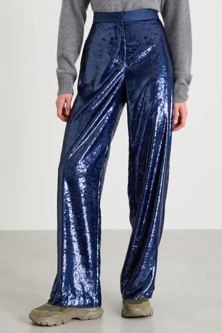 Pantalones con efecto laminado Intrend - 2