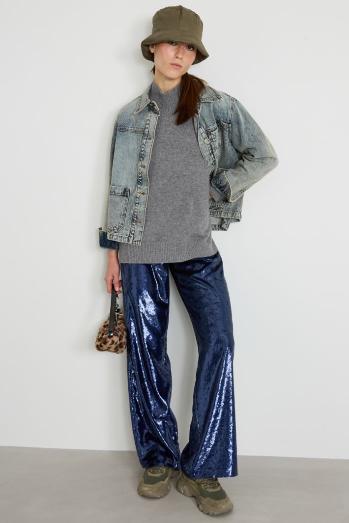 Pantalones con efecto laminado Intrend
