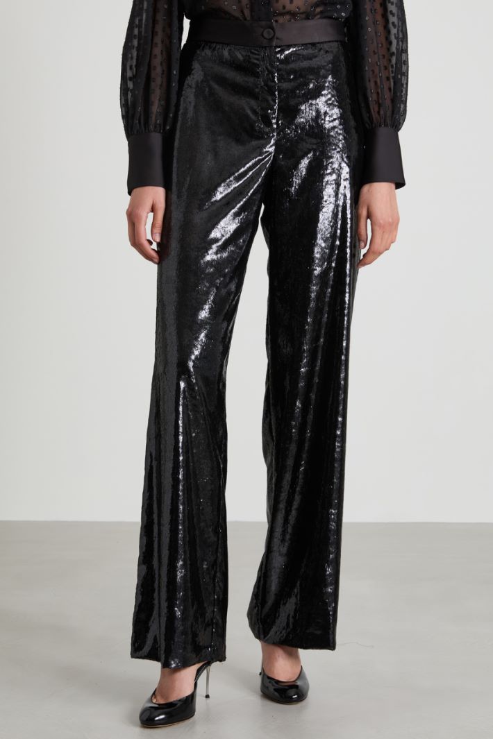Pantaloni effetto laminato Intrend - 2