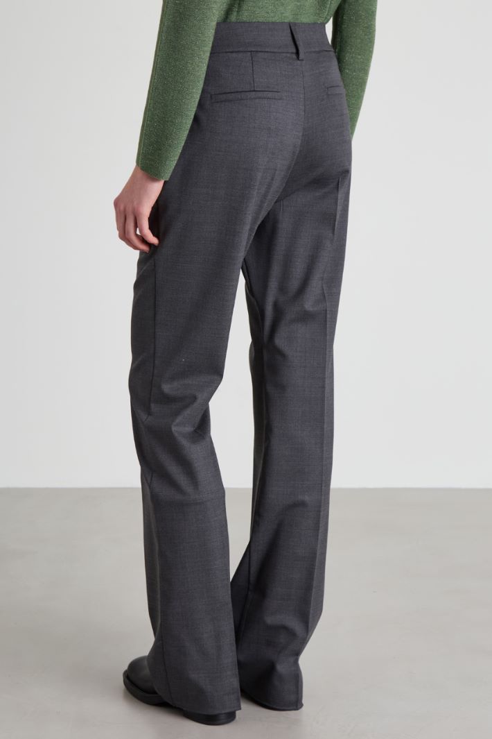 Pantalones de sarga de lana Intrend - 3