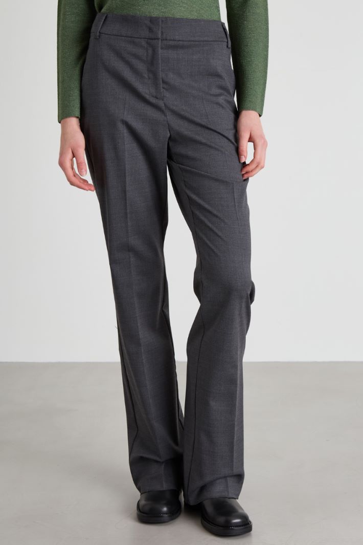 Pantalones de sarga de lana Intrend - 2
