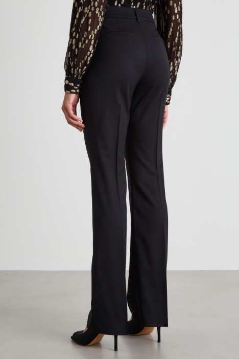 Pantaloni in twill di lana