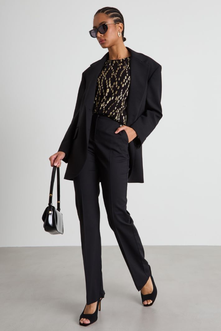 Wool twill trousers Intrend