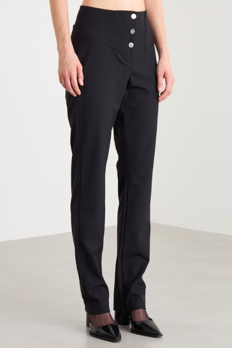Pantaloni slim in tessuto tecnico