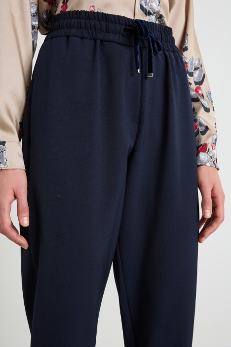 Pantaloni baggy in lana