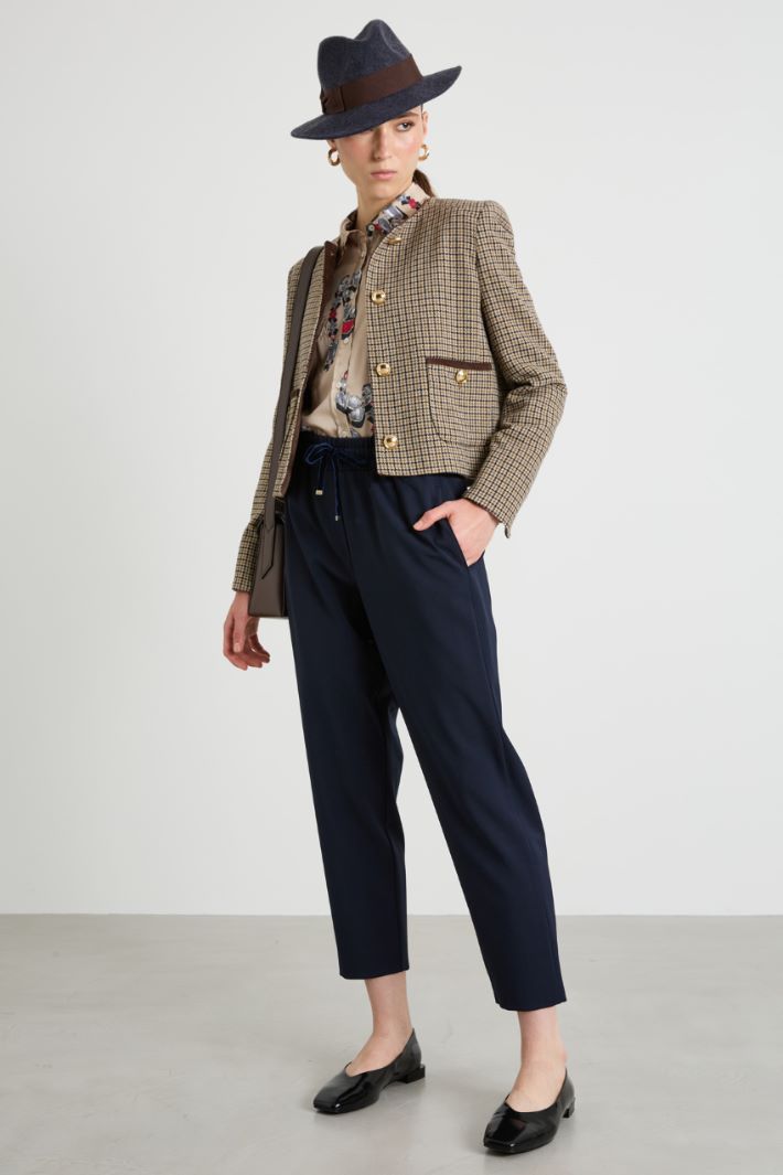 Pantaloni baggy in lana