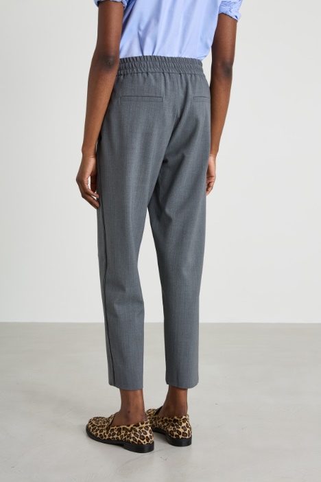 Pantaloni baggy in lana