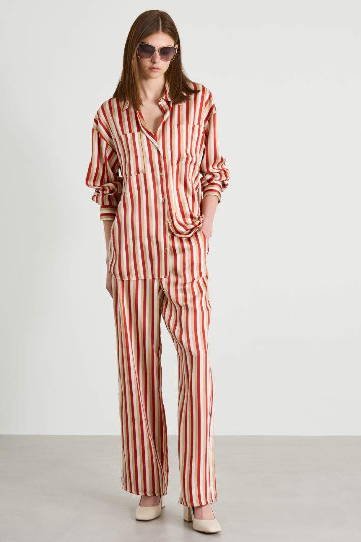 Pantaloni in twill a fantasia Intrend