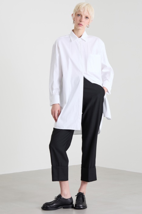 Straight-leg trousers with turn-up Intrend