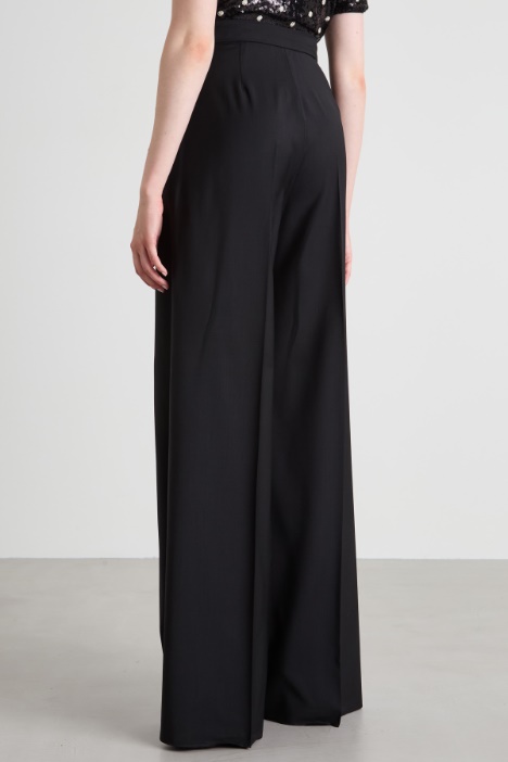 Pantalón ancho de lana