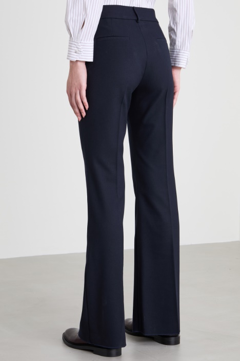 Pantaloni in tessuto diagonale