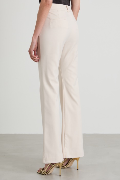 Pantaloni in tessuto diagonale