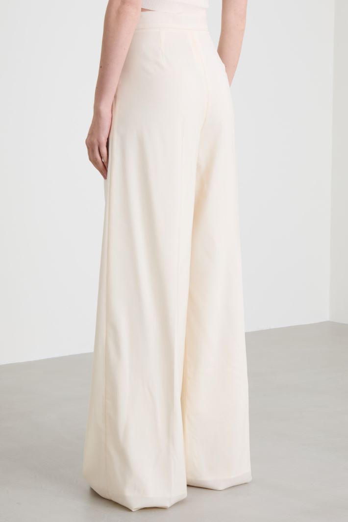 Wide-leg wool trousers Intrend - 3