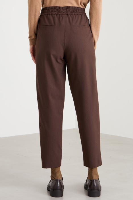 Pantalones anchos de lana