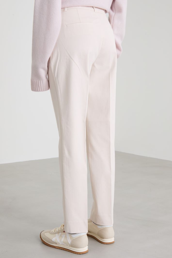 Twill cigarette trousers Intrend - 3