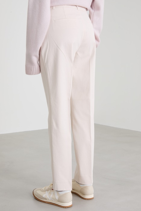 Pantaloni a sigaretta in twill
