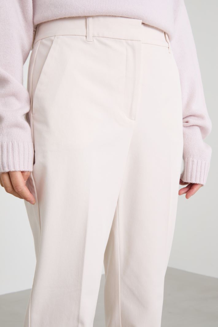 Twill cigarette trousers Intrend - 4
