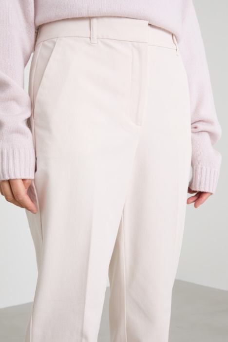Pantaloni a sigaretta in twill